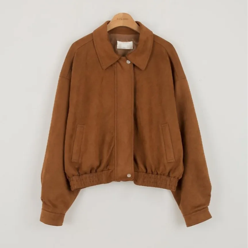 معطف نسائي أنيق من جلد الغزال لراكبي الدراجات النارية طويل Sve فضفاض مناسب للخريف والشتاء متعدد الاستخدامات ملابس خارجية للتخسيس معطف للسيدات