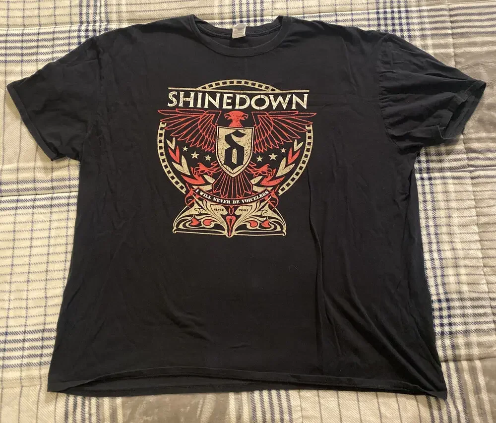 Shinedown World Tour Graphic Band T Shirt Black Mens Size 3XL
