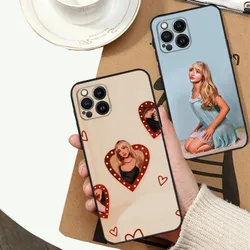 Singer Sabrina C-Carpenter Phone Case For Apple iPhone 15,14,13,12,11,XS,XR,X,8,7,Pro,Max,Plus,mini Silicone Black Cover