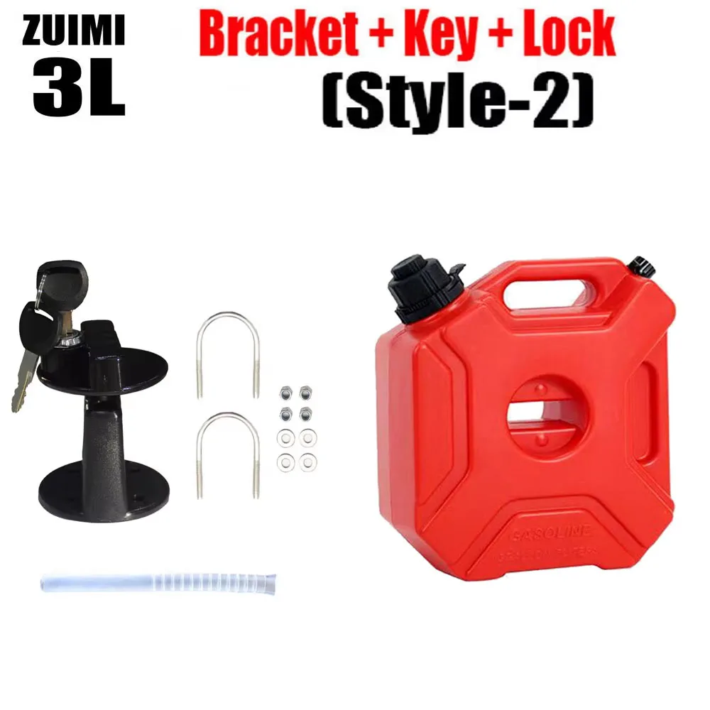 3/5L Kinderslot Motoraccessoires Brandstoftank Benzineblikjes Vaten Kan Gas Reservecontainer Antistatische Jerrycan Brandstoftank