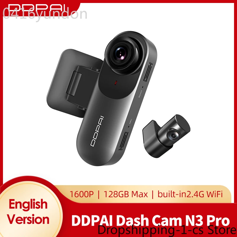 DDPAI Mola N3 Pro  Dash Camera Driving Vehicle Cam Wifi Smart Connect Car Recorder 1600P HD