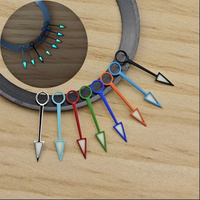 1pc 13MM GMT Watch Hand BGW9 Strong Blue Luminous Dual Time）Needle Watch Parts for NH34 Movement