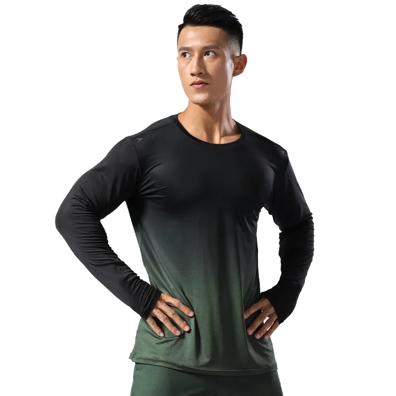 Men Winter Layer Long Sleeve Warm Running Jogging Tops Fleece Sports Muscle Pullover Shirt For Keep Warm Gym Training Shirt