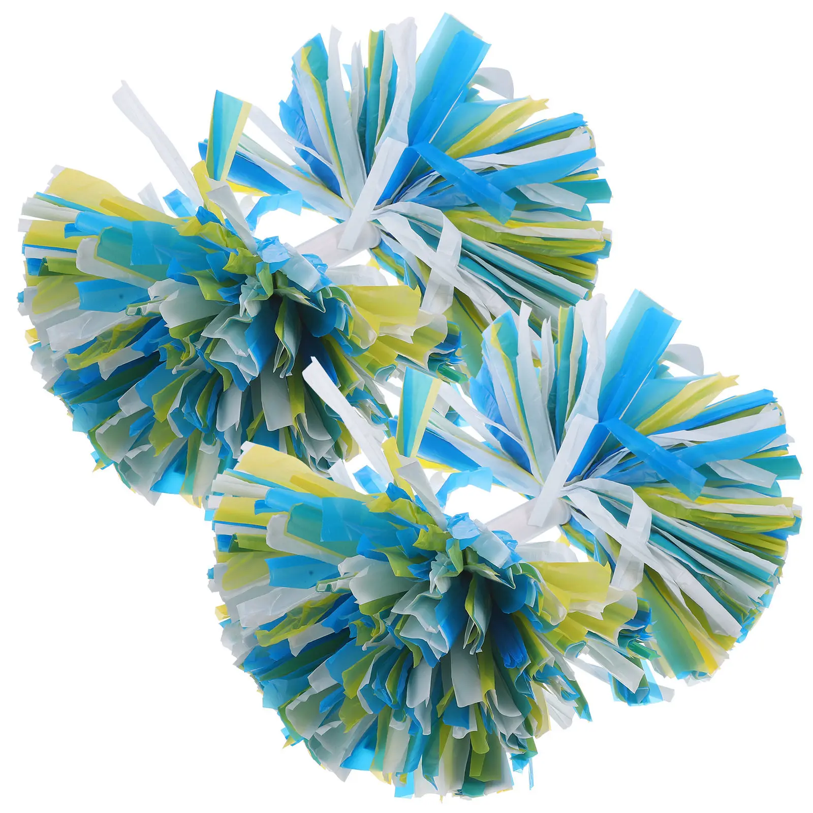 2Pcs Cheerleader Pom Poms Bright Metallic Pom Poms Cheer Props Team Spirit Cheering Accessories Cheerleading Prop