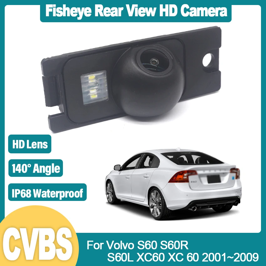 

HD 1080*720p Plate Light License Rear View Camera For Volvo S60 S60R S60L XC60 XC 60 2001~2009 Night Vision Backup Camera