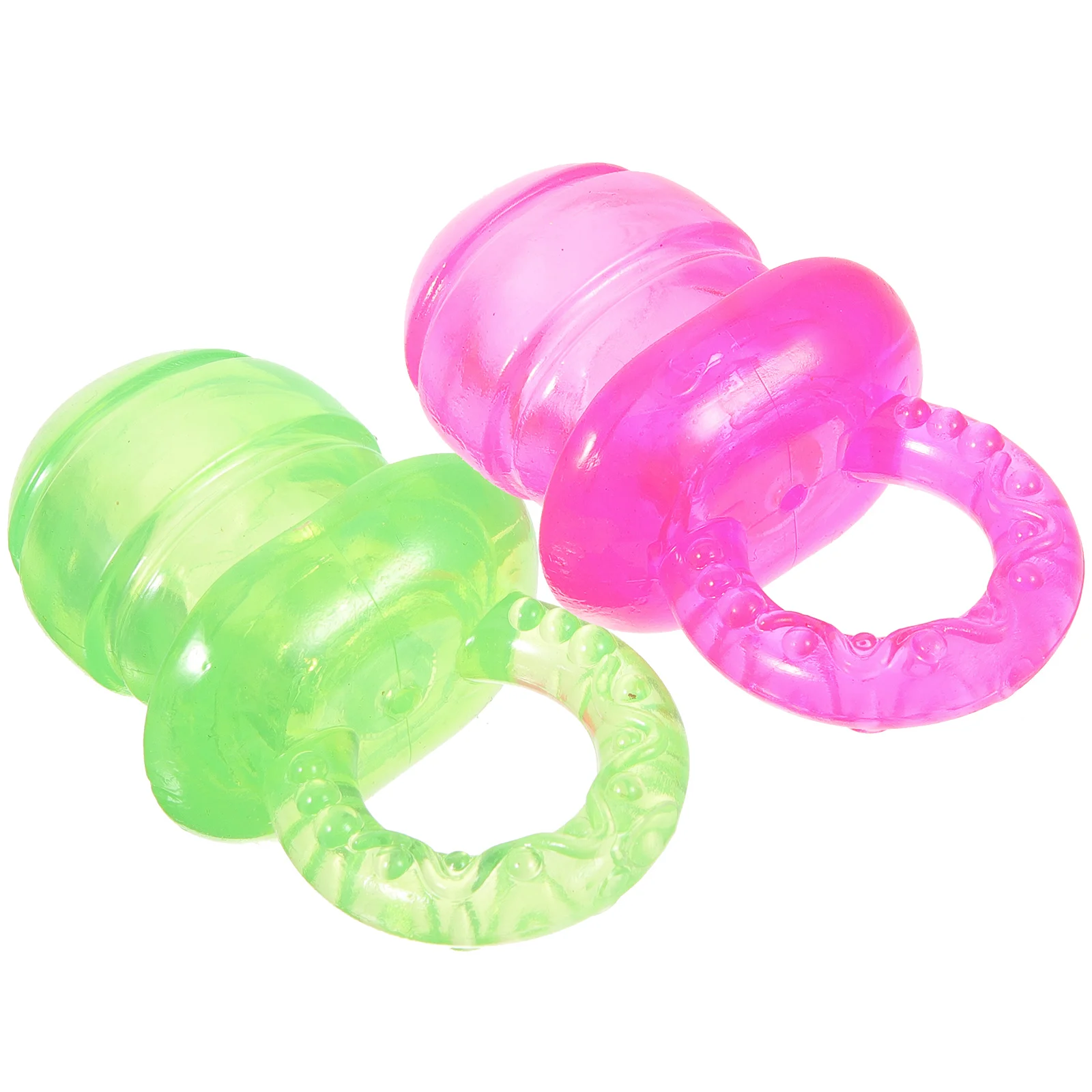 

2 Pcs Dog Chew Toy Kitten Pacifier Bite Interactive Puppy Teething Funny Pet Teether Toys