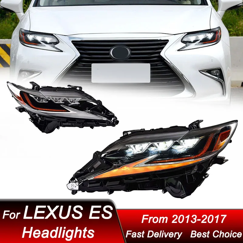 Car Headlights For Lexus ES ES350 ES200 13-17 full LED new style Headlamp Assembly Upgrade Projector Lens Accessories Kit