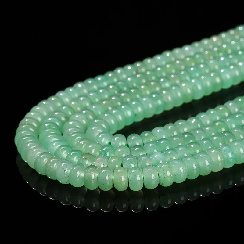 5*8mm Natural Green Aventurine Abacus Beads Loose Rondelle Wheel Spacer Bead For Jewelry Making Diy Necklace Bracelet Accessory