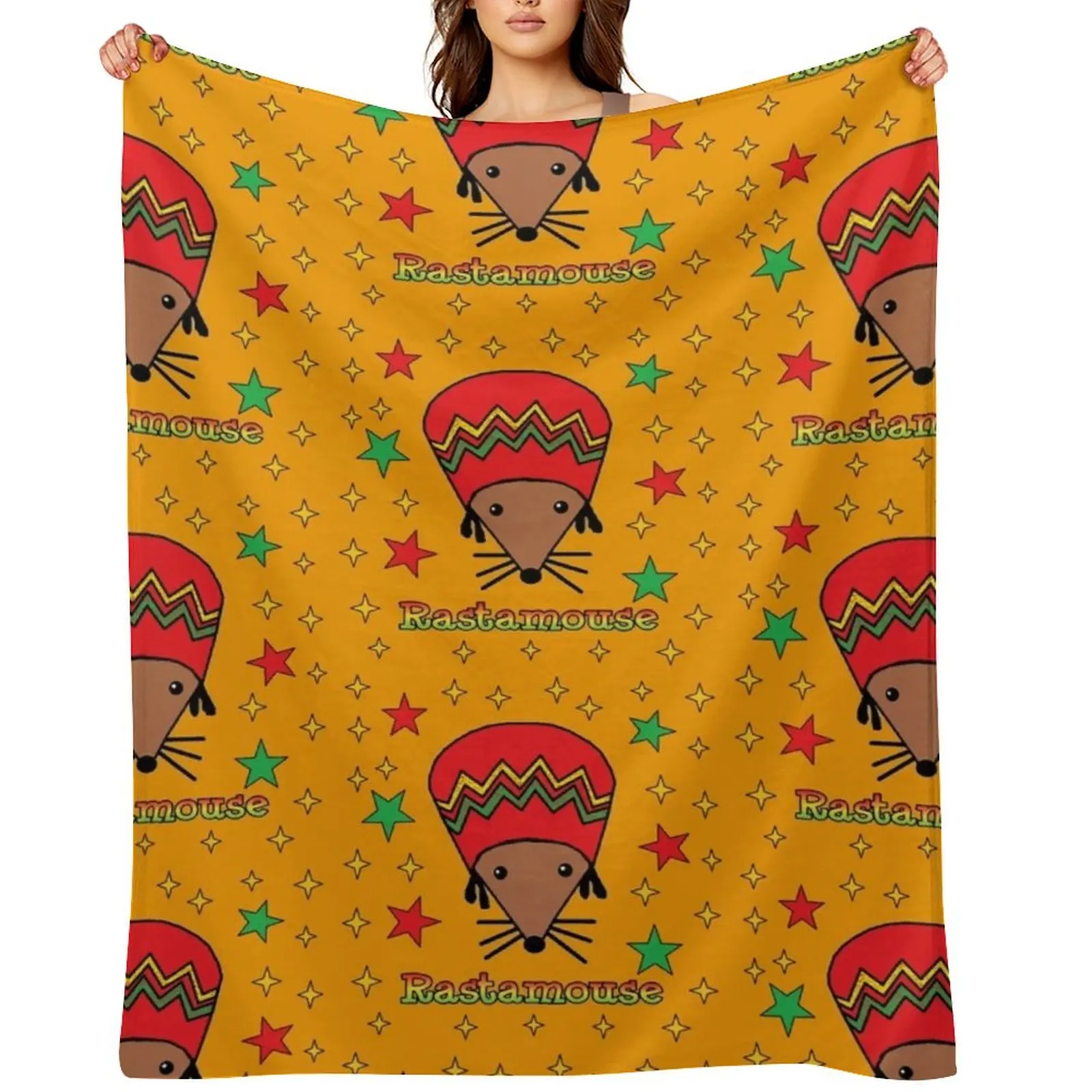 

Rastamouse, of the Easy Crew Throw Blanket Hairy Thin Multi-Purpose Summer Beddings Blankets