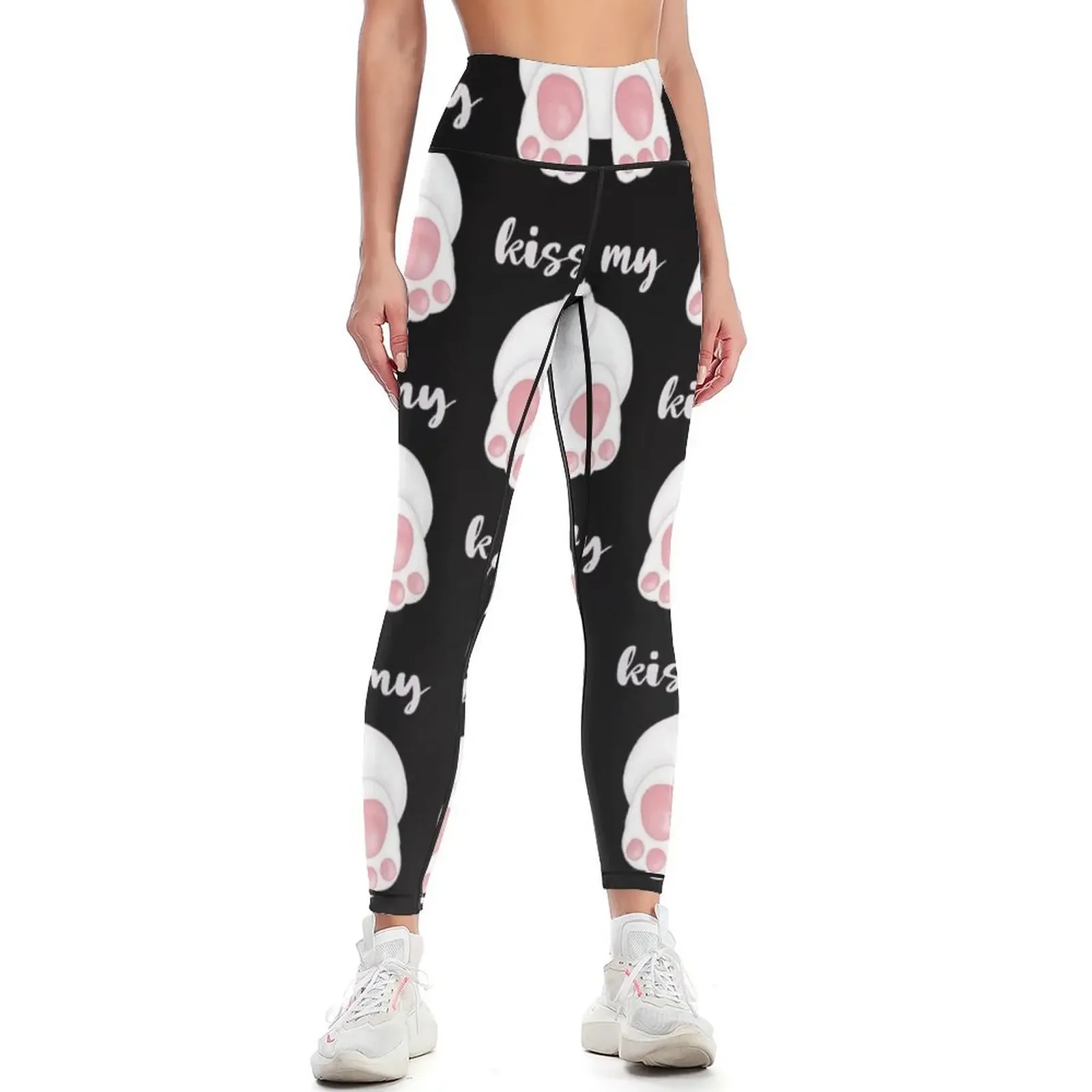 

Kiss my ass, funny bunny Leggings for physical Women's sports workout clothes for gym's clothing Womens Leggings