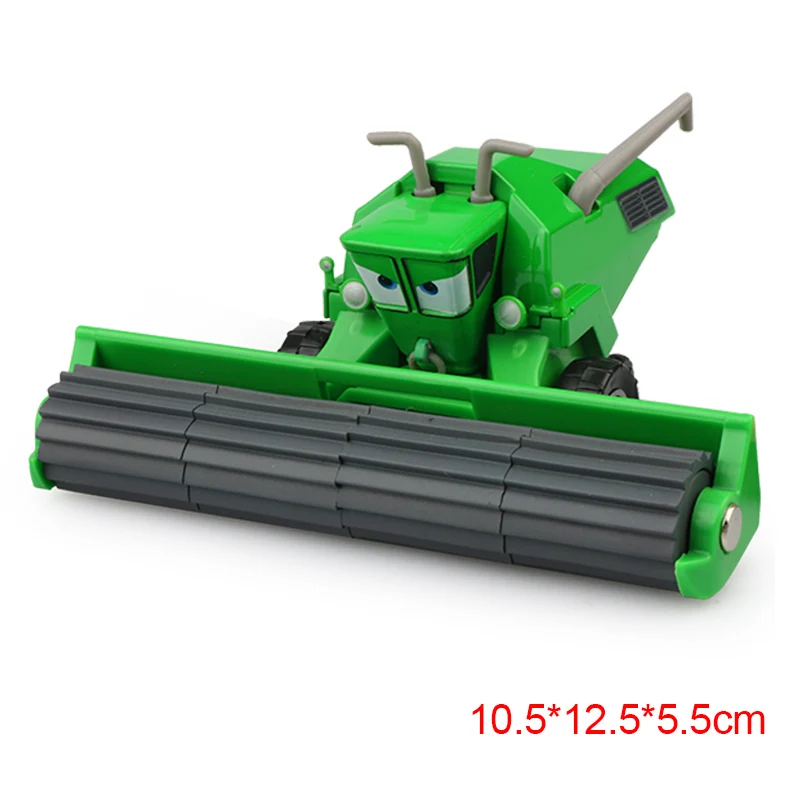 Disney Pixar Cars 2 3 Lightning Mcqueen Deluxe Frank Tractor Bulldozer Metal Model Car 1:55 Diecast Vehicle Toy For Children Kid