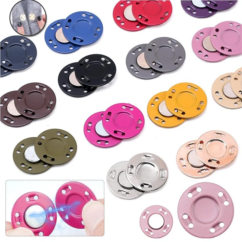 Magnetic Buttons Invisible Button for Needlework Use for Jacket/Coat/Cardigan/Bag DIY Sewing Snap Buttons for Clothing