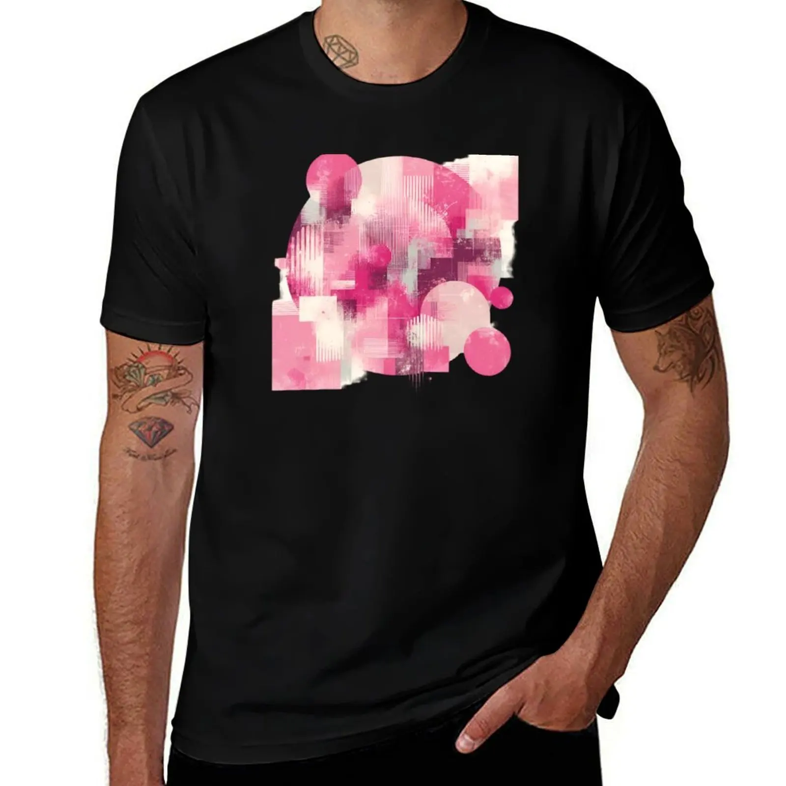 

Distressed Abstract Art - Retro Grunge Graphic 3 T-Shirt gifts for boyfriend customs design your own blanks mens funny t shirts