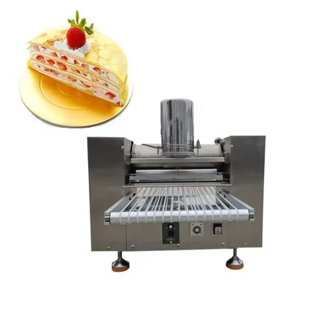 Professionale olandese gas automatico automatico elettrico mini crosta di torta soufflé una crepe e pancake di frutta macchina per torte