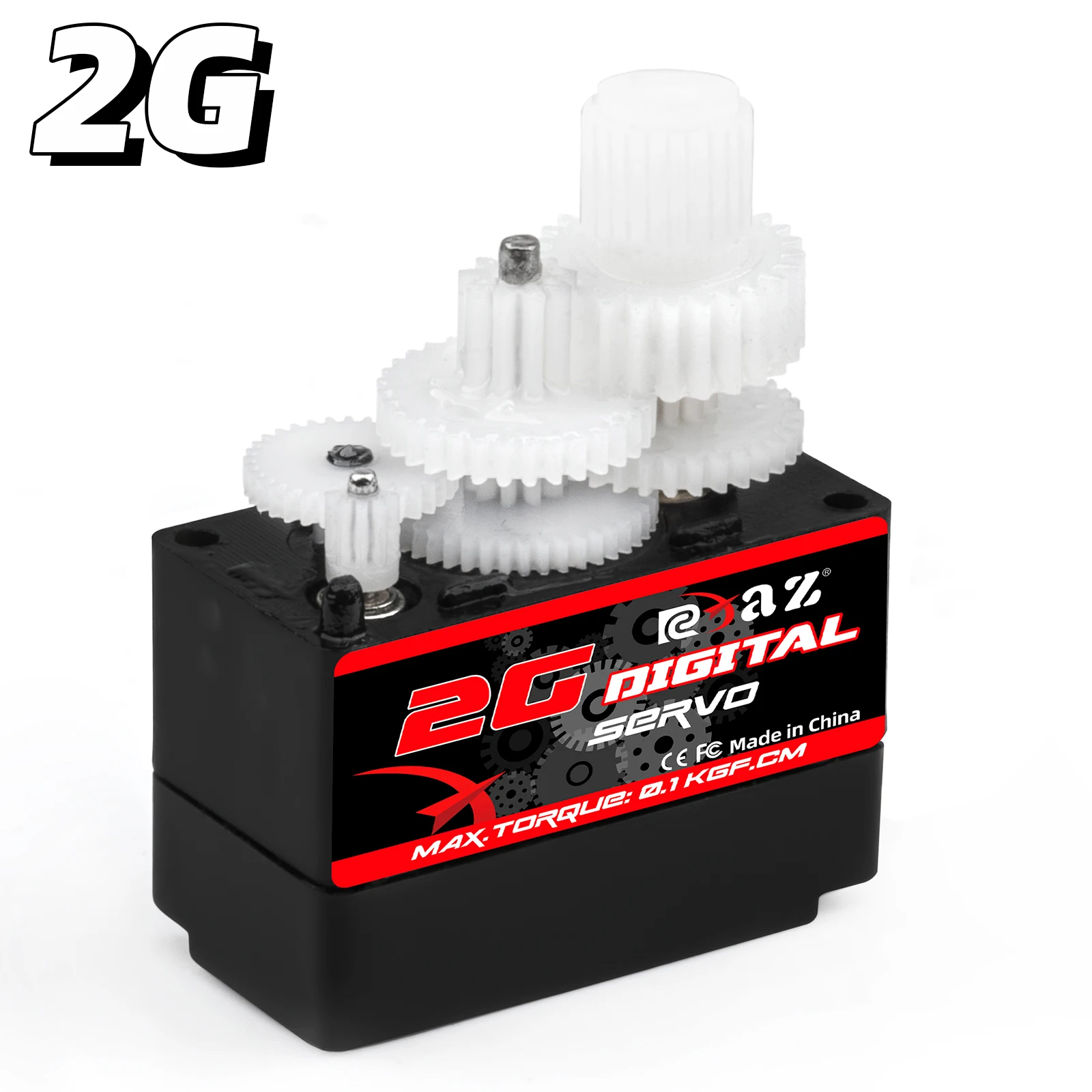 RCXAZ 2 g 3,7 g 4,3 g digitale microservo 180 °   Rotatie voor RC Vliegtuig Drone Mini Auto Helikopter Fixed Wing RC Servo Upgrade Onderdelen