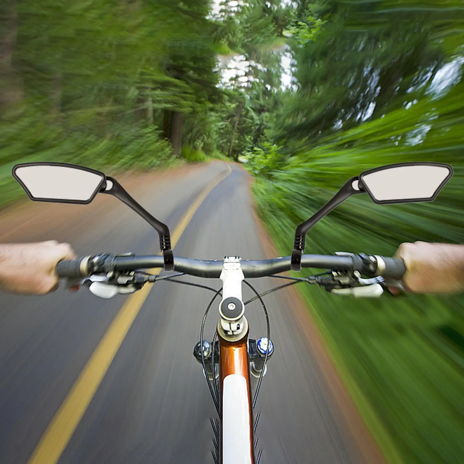 

1 Pair Bike Mirror Impact Resistant Bicycle Rear View Mirror for Motorcycle