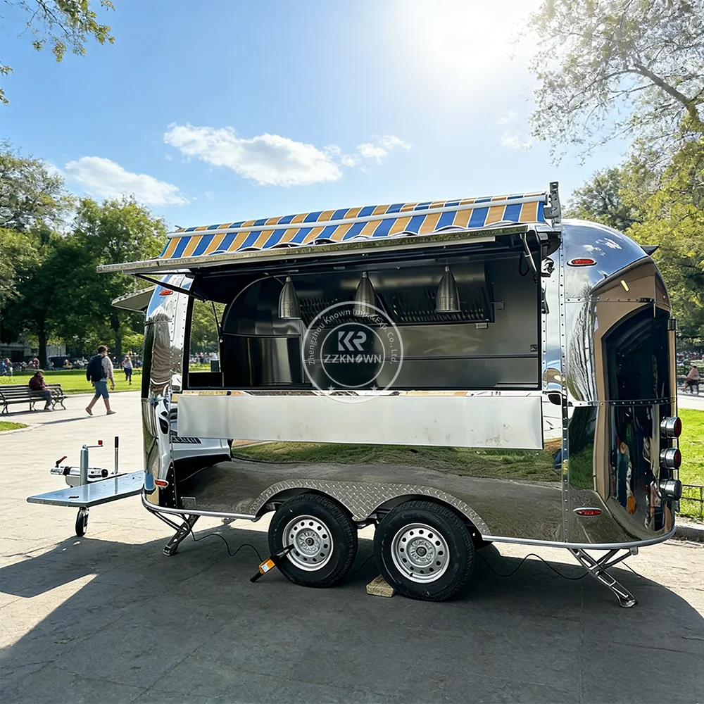 

Commercial Coffee Bakery Truck Street Catering Kitchen Food Trailer Mobile Ice Cream Snack Trailer Food Truck For Sale