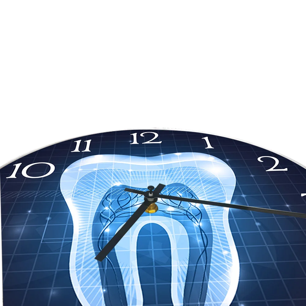 Dente sezione trasversale anatomia luminoso orologio da parete luce elettronica segno per ufficio dentale dentista Display professionale orologio da