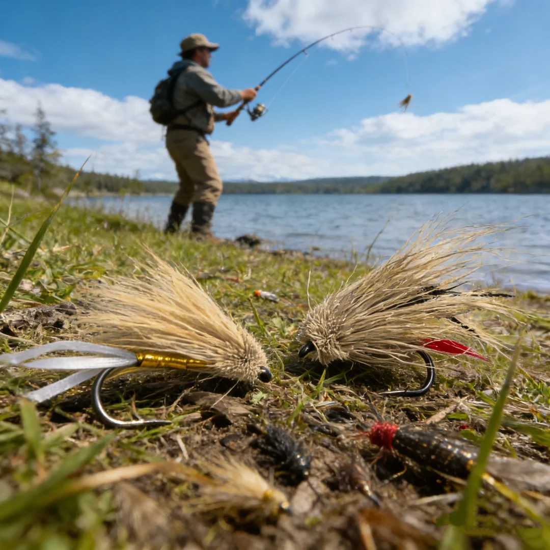 5/6Pcs Popper Hopper Fly Fishing Lures Floating Dry Fly, Siz