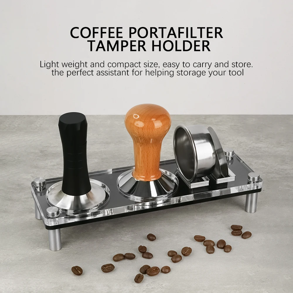 Powder Press Storage Rack Espresso Tamper Mat Coffee Filter Tamper Holder Espresso Tamper Holder Tamping Stand