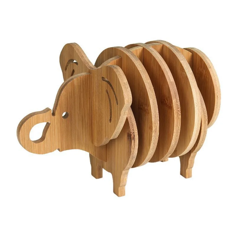 الخيزران الإبداعية كوستر بساط عازل طاولة طعام خشبية حصيرة ارتفاع درجة الحرارة مقاومة مكان حصيرة المنزلية لوحة حصيرة وعاء حصيرة