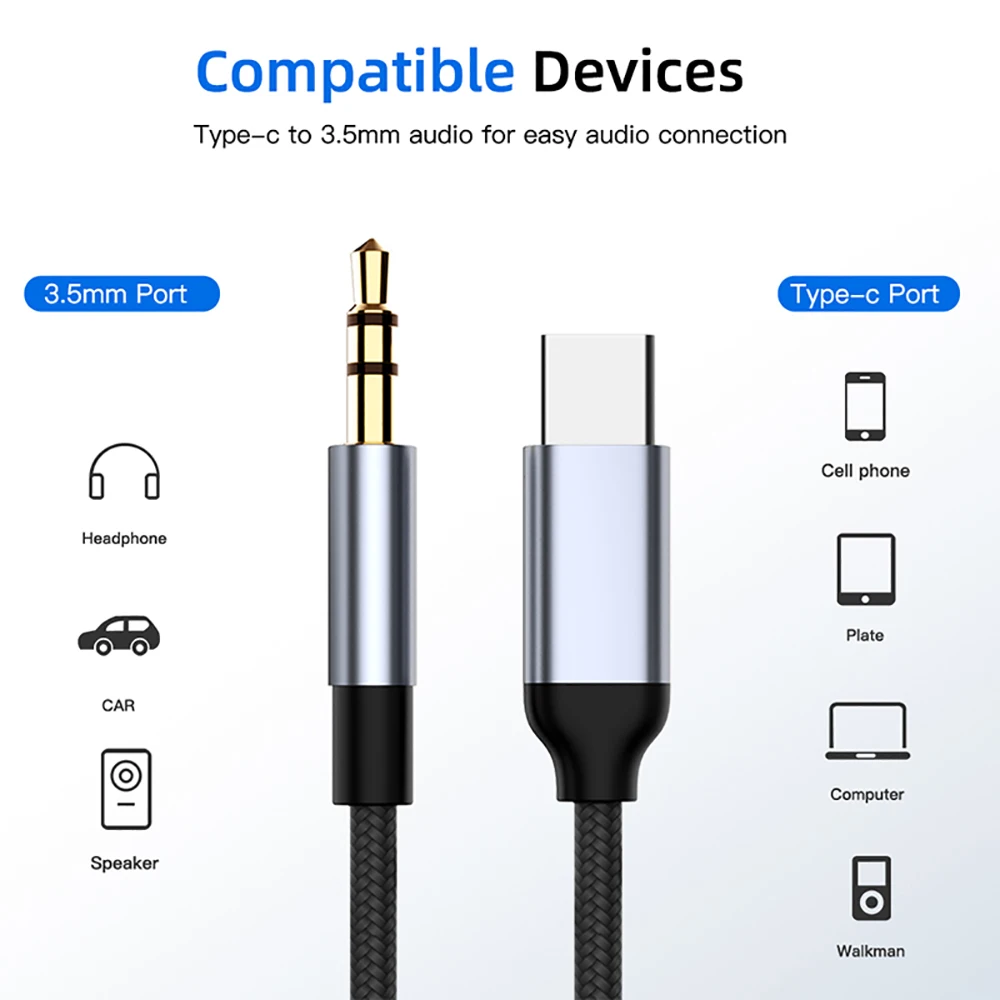 Usb C Aux Cable Typ… - image