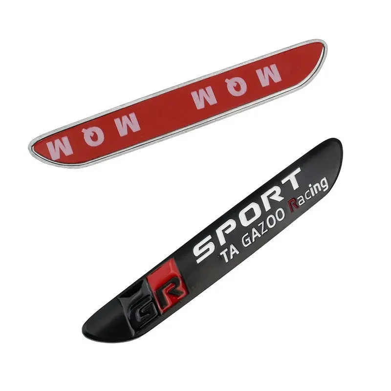 For Toyota GR Sport Gazoo Racing Logo Side Fender Emblem Rear Trunk Badge Sticker Corolla Camry Sienna Prius RAV4 CHR Yaris