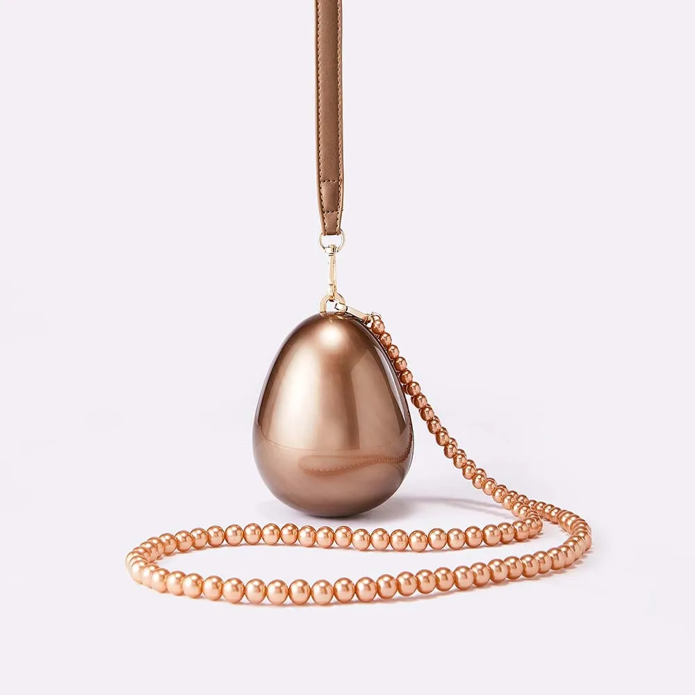 Unique Design Women Acrylic Shell Pearl Evening Bag Fashion Love Bow Clutch Bag Pearl Water Drop Cake Design Luxury Shoulder Bag