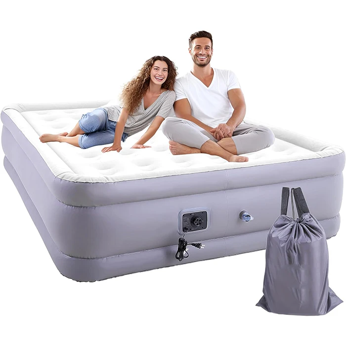 

Hypo-Allergenic Air Mattresses King Size Double Air Bed With Built In Pump Inflatable Mattress