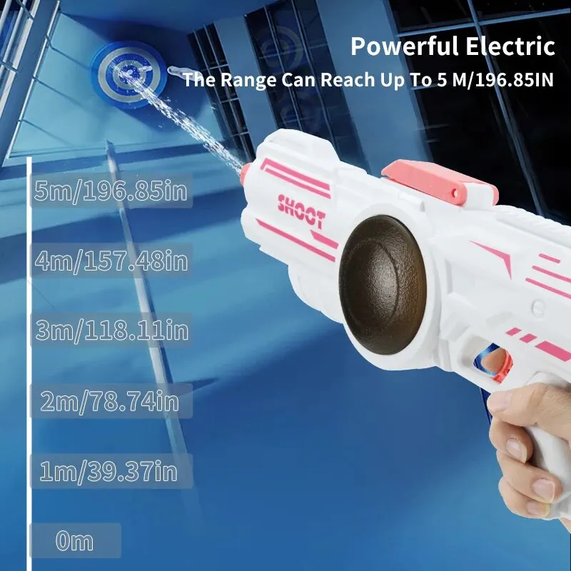 Elektrisch Waterpistool, Bereik 196.85, Automatisch Spuitpistool Met 250 Cc Capaciteit, Waterpistolen Voor Volwassenen En Kinderen