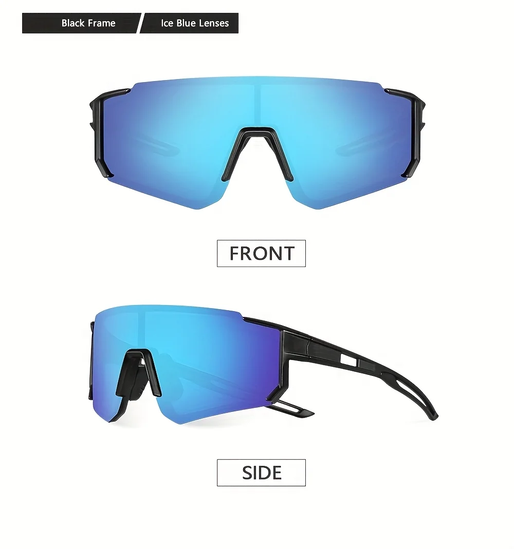 1/3PCS Oversize Outdoor Radfahren Sonnenbrille Männer Frauen Fahren Fahrrad Brille Fahrrad Sport Klettern Schutz UV400 Brille – Detail 9