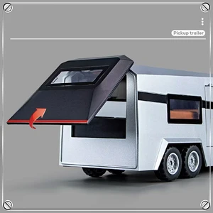 شاحنة لعبة مع حقيبة للأطفال 1:32 شاحنة سايبر سبيكة نموذج سيارة Diecasts المركبات على الطرق الوعرة هدية خفيفة وصوتية للأطفال أفضل 12 حقيبة سفر مبيعا 32 كجم - رقم 11