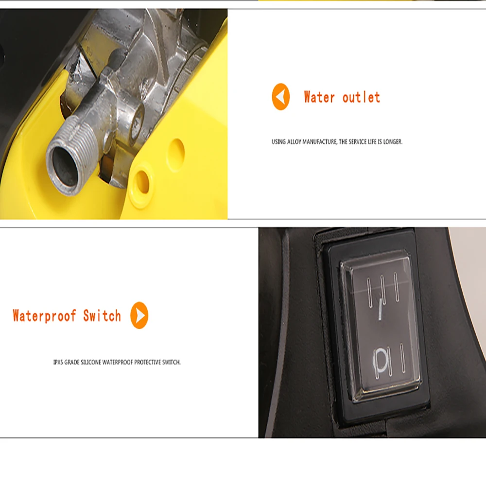 220V High Pressure Car Washing Machine Household Automatic Car Cleaning Tools Foam Cleaning Low Noise Floor Cleaning Machine