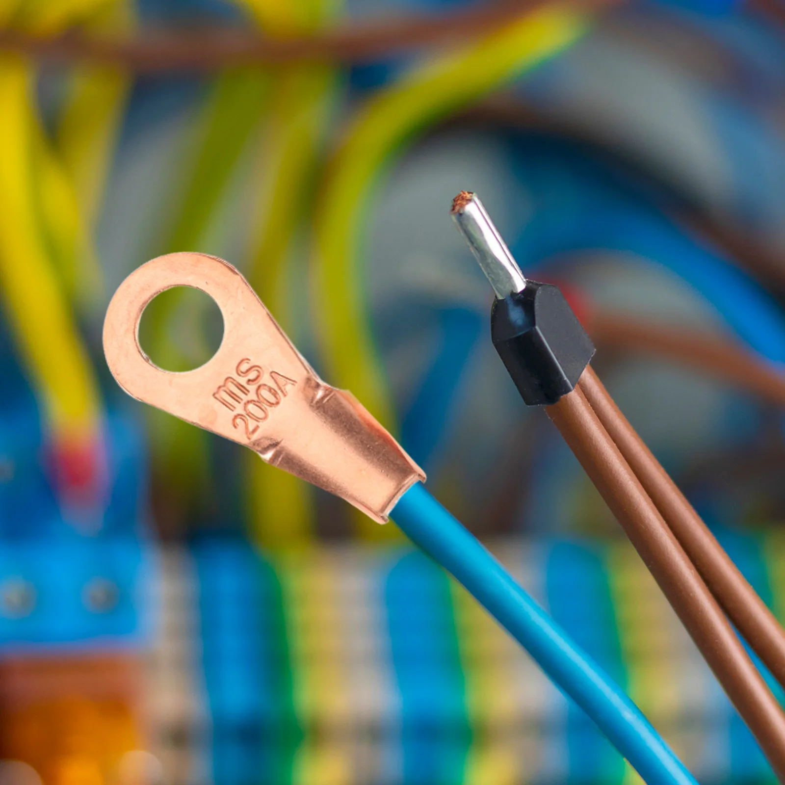 

6 шт., кольцевые клеммы для медной проволоки, открытые кабельные соединители, обжимные люверсы для домашнего промышленного использования, сварочный наконечник для отверстий на болтах