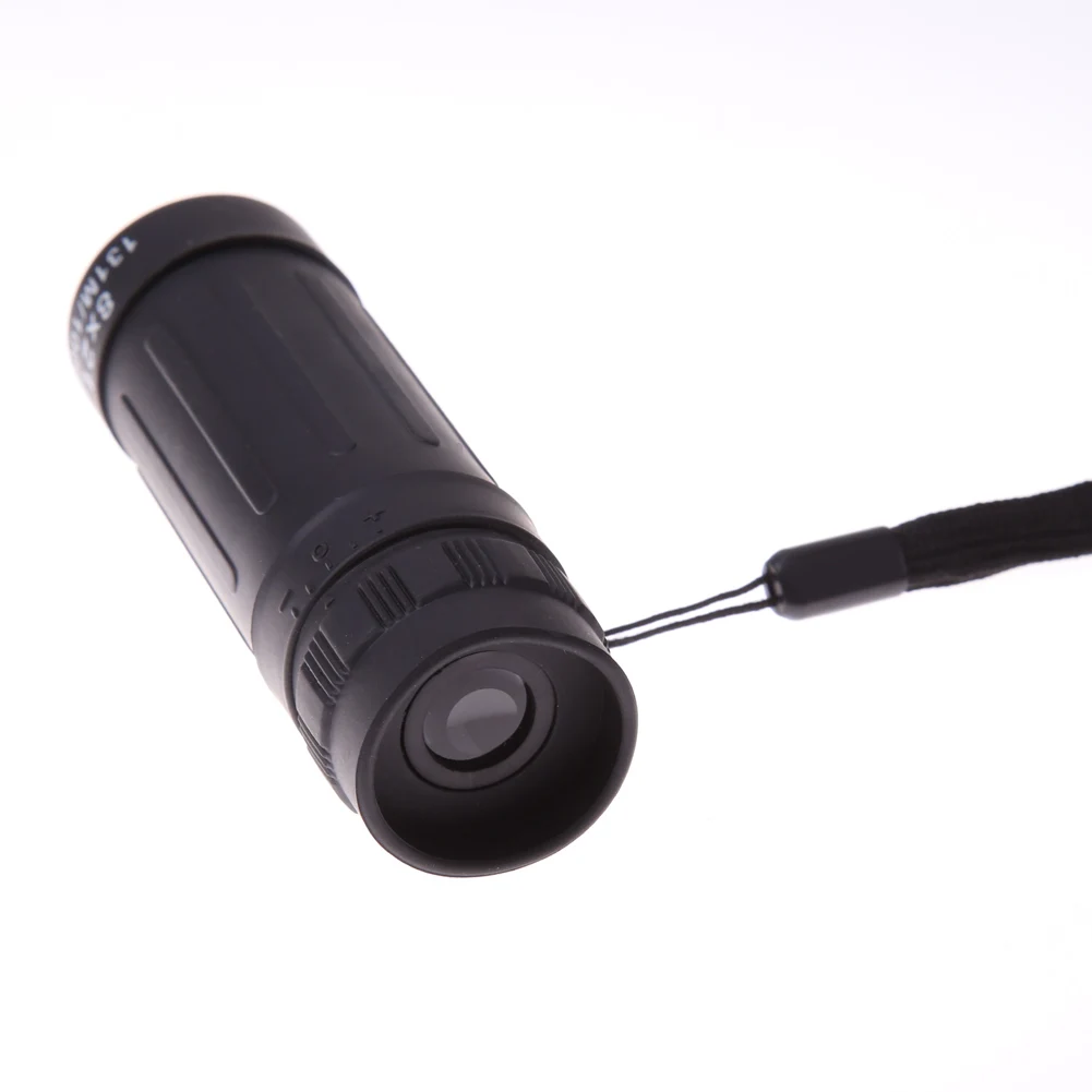 

8x21 Telescope Rubber Housing Mini Hunting Telescope Multicoat Eyepiece with Rope Cleaning Cloth for Bird Watching Tourism