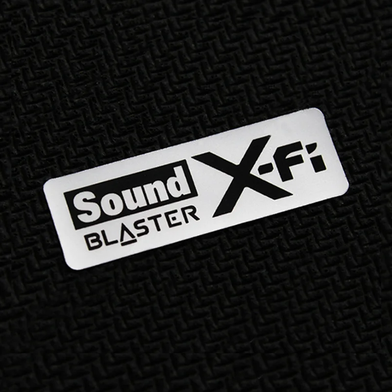 

Original innovative sound effect Sound Blaster X-FI audio decoding label sticker logo