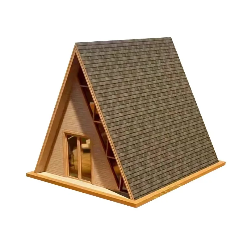 Outdoor B & B Scenic Campground Triangle Wooden House, Forest Tree House Mobile Assembly