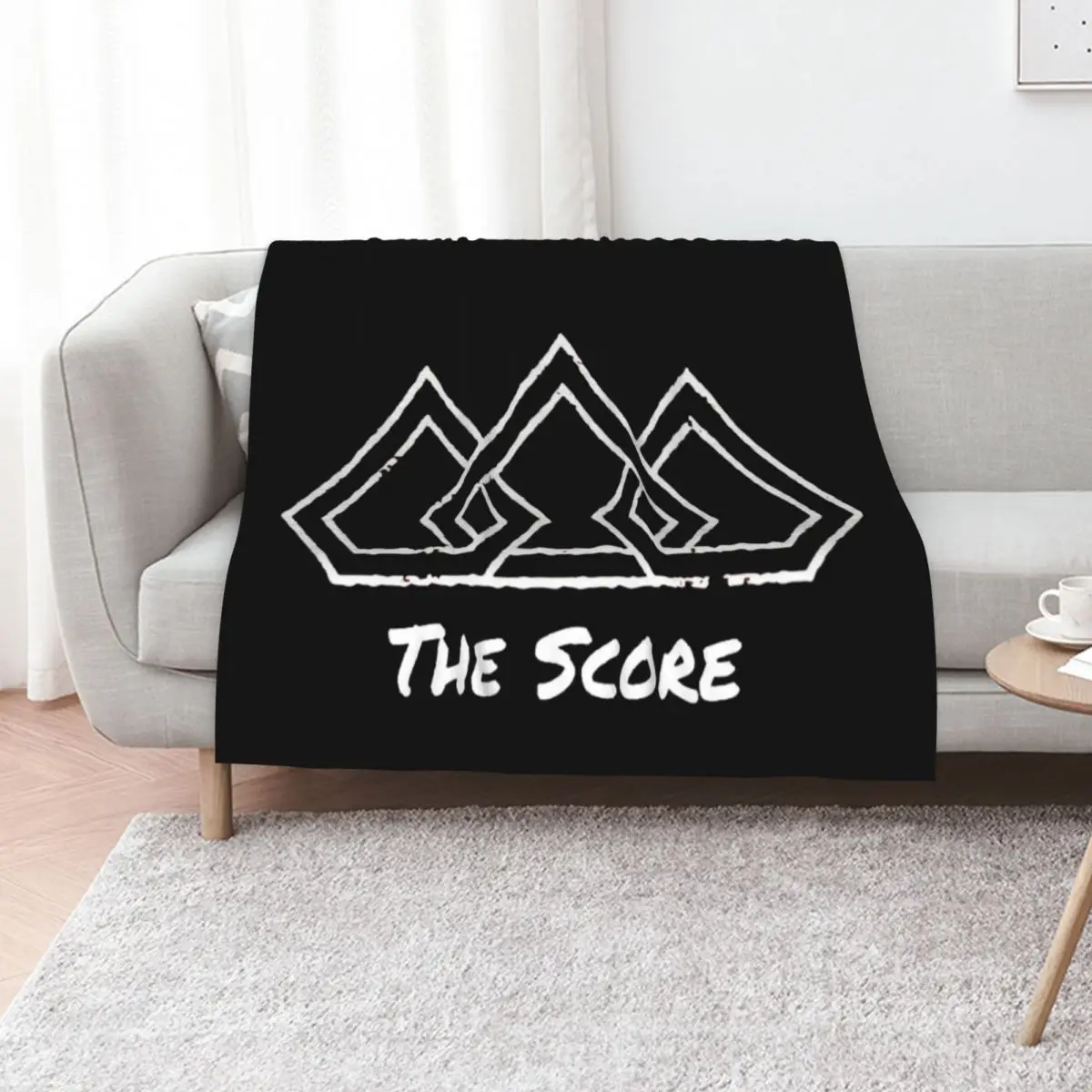 The Score - Crown With Text Throw Blanket Softest Quilt Custom halloween blankets and throws Blankets For Sofas Blankets