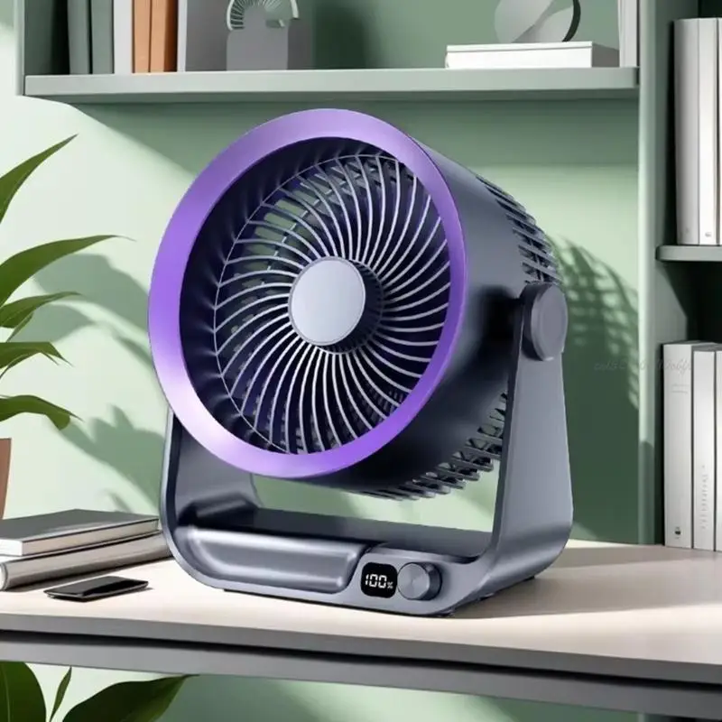 27RB Table Fan Air Circulation Fan with 100 Speed Option Office Cooling Solution ABS Texture for Quiet and Effective Cooling