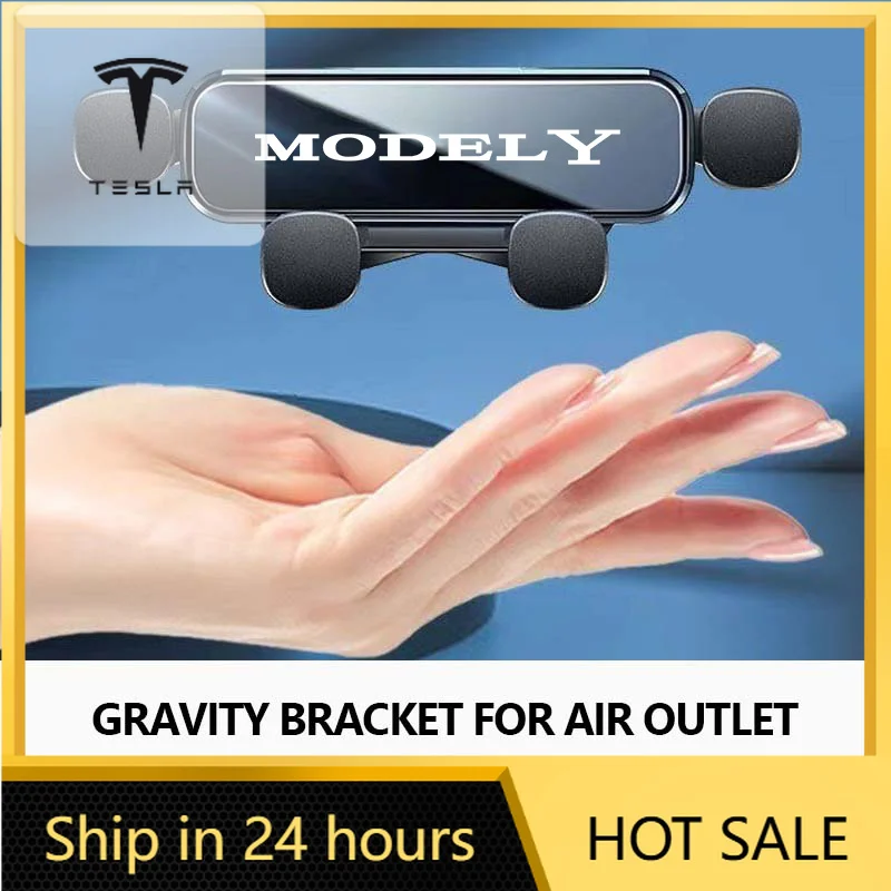 Soporte de Celular para Auto con Adhesivo, Soporte de Ventilación para GPS, Accesorios para Tesla Model 3 Y S X 2021 Juguete Road
