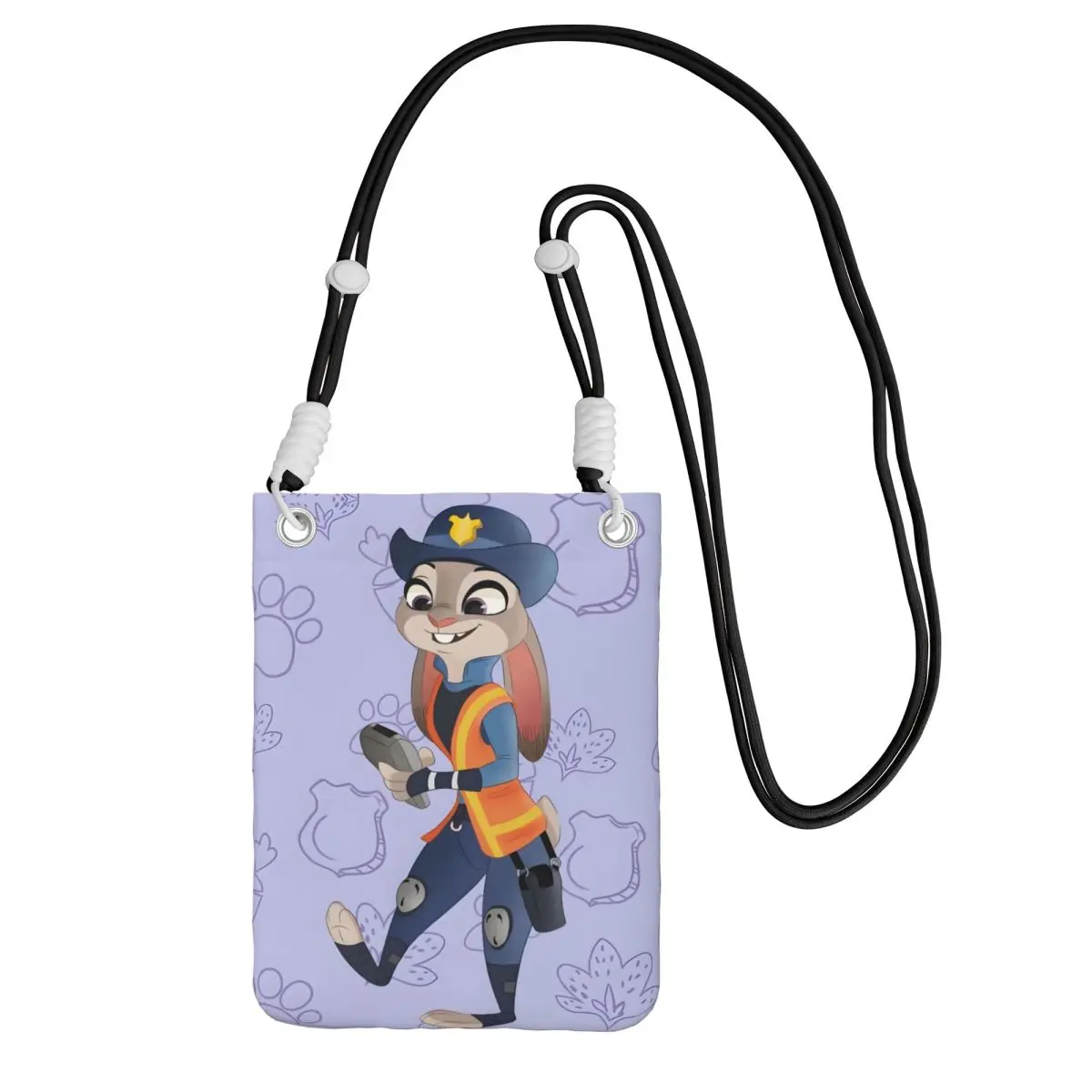 

Custom Casual Zootopia Mobile Phone Bag for Running Men Women Cartoons Small Crossbody Purse Smart Phone Wallet With Strap