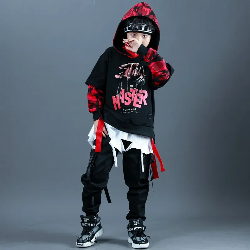 Children's Hip-hop Suit Fall Children's Performance Clothes Jazz Dance Costumes Children's Hiphop Girls Clothes Fashion