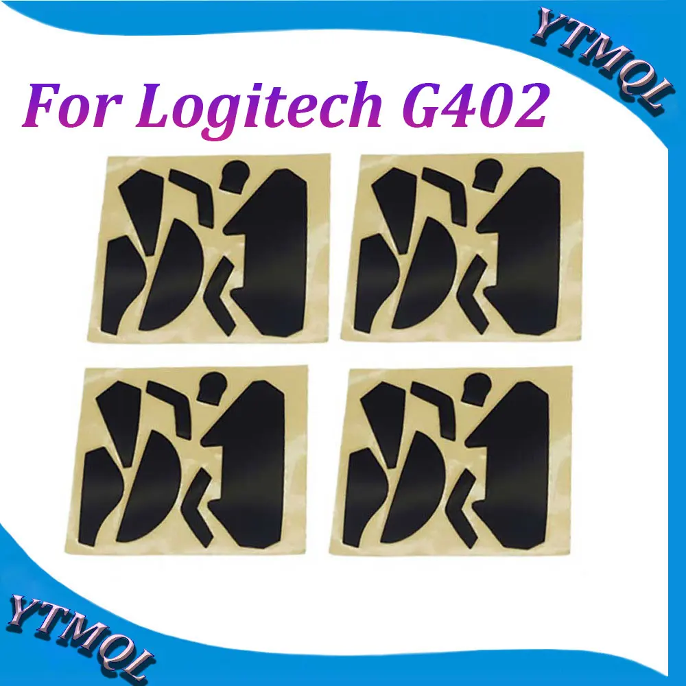 2-10Set Mouse Feet Skates Pads For Logitech G402 wireless Mouse White Black Anti skid sticker replacement connector