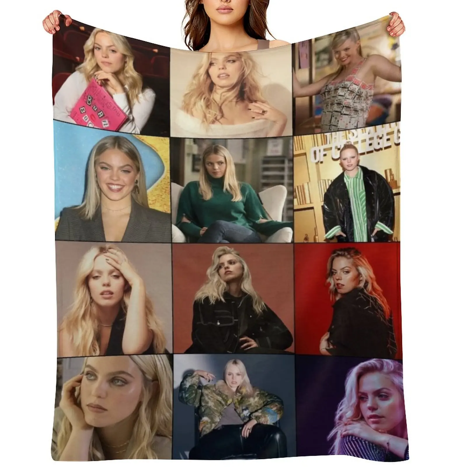 

Renee Rapp Photo Collage Art Throw Blanket for sofa Fashion Sofas Blankets For Baby Extra Large Throw Blankets