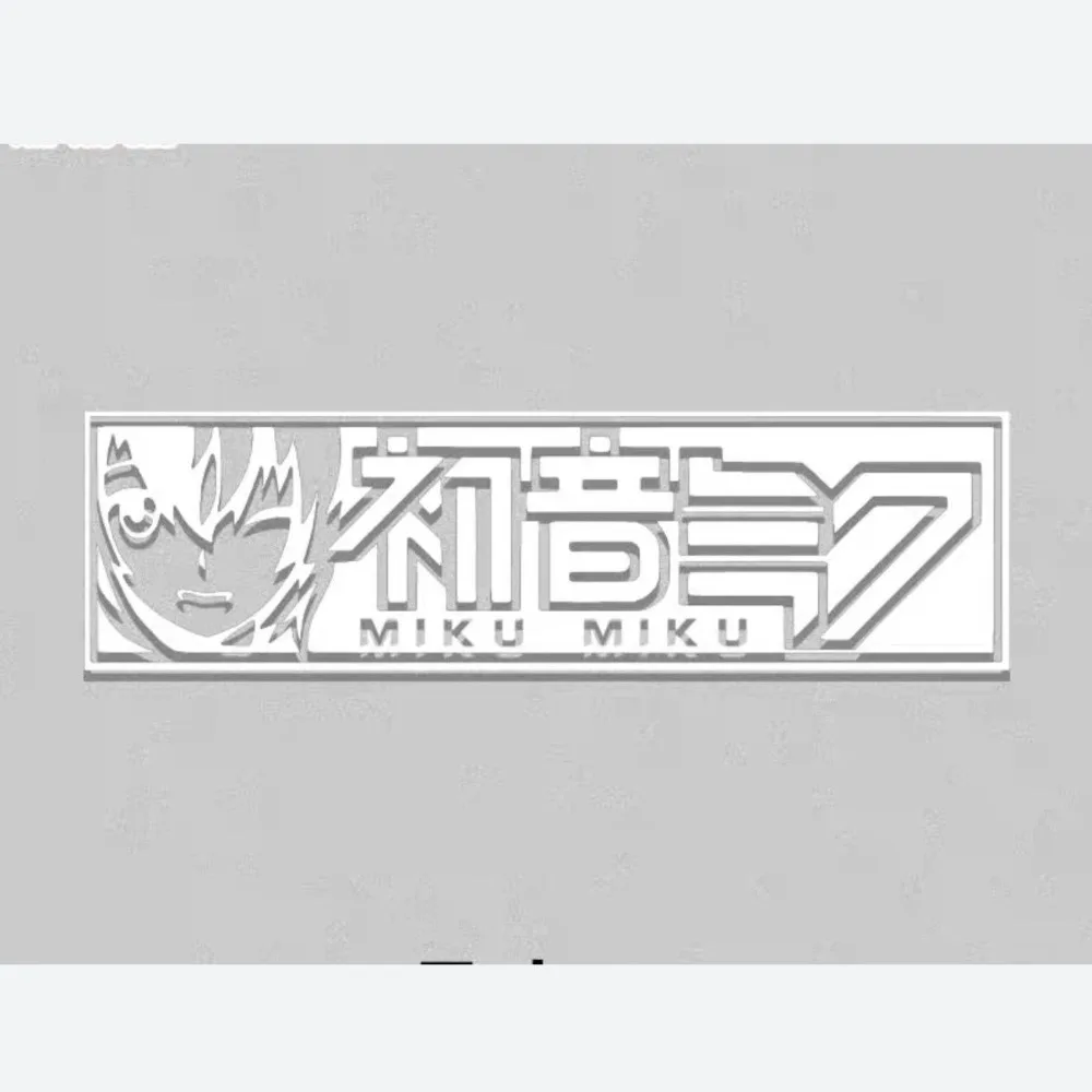 Animation HatsuneMiku Color Reflective Stickers Creative Computer Desktop Car Decoration Waterproof Stickers DIY Decoration Gift view 4