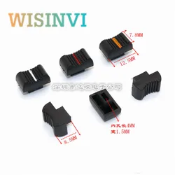 10PCS Mixer pusher cap Straight slide potentiometer pusher cap Inner hole length 4MM wide 1.5MM plastic switch cap