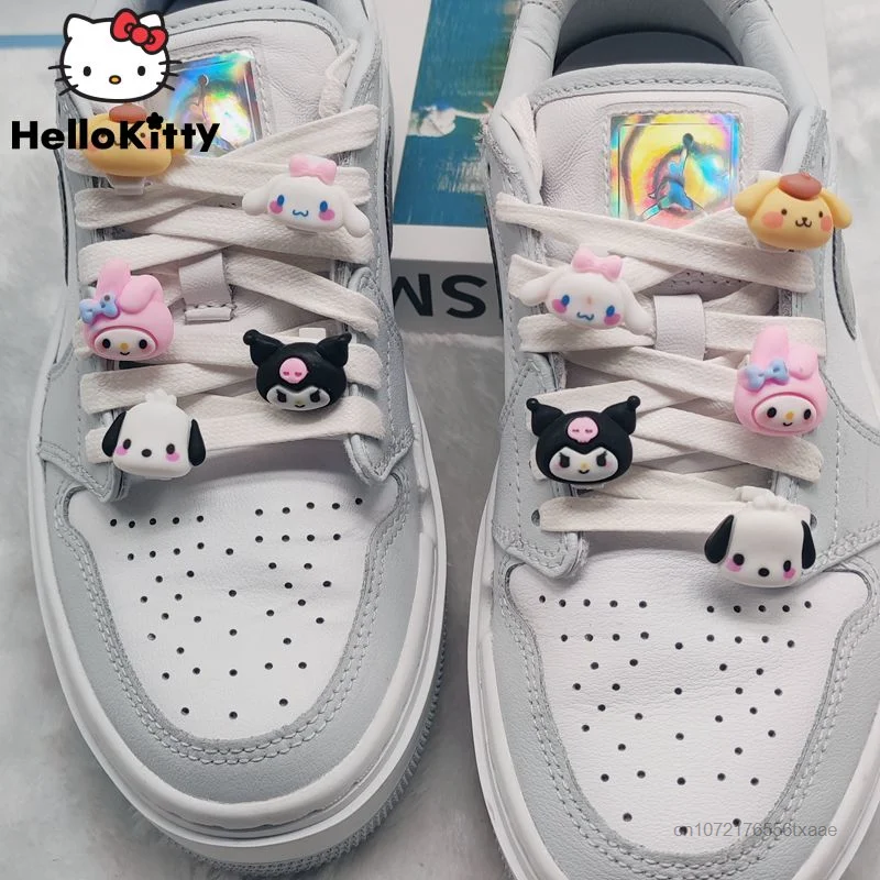 

Sanrio Мультяшные милые аксессуары Kuromi Melody DIY шнурки украшения Y2k для девочек креативные подарки в эстетике