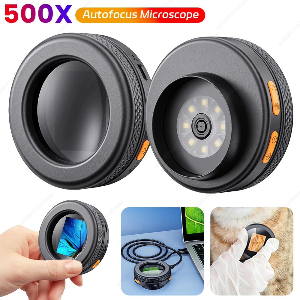500x-倍率デジタル顕微鏡充電式-hd-電子オートフォーカス拡大鏡顕微鏡カメラ学校屋外教育用