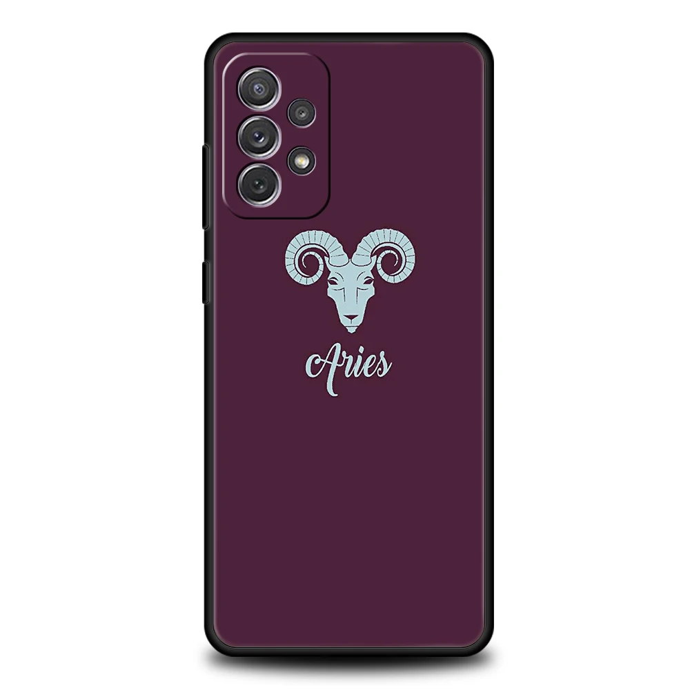 Konstellation Jungfrau Widder Handyhülle für Samsung Galaxy A55 A35 A15 A14 A25 A54 A51 A71 A72 A73 A32 A52 A52S A41 5G Soft Shell – Detail 2