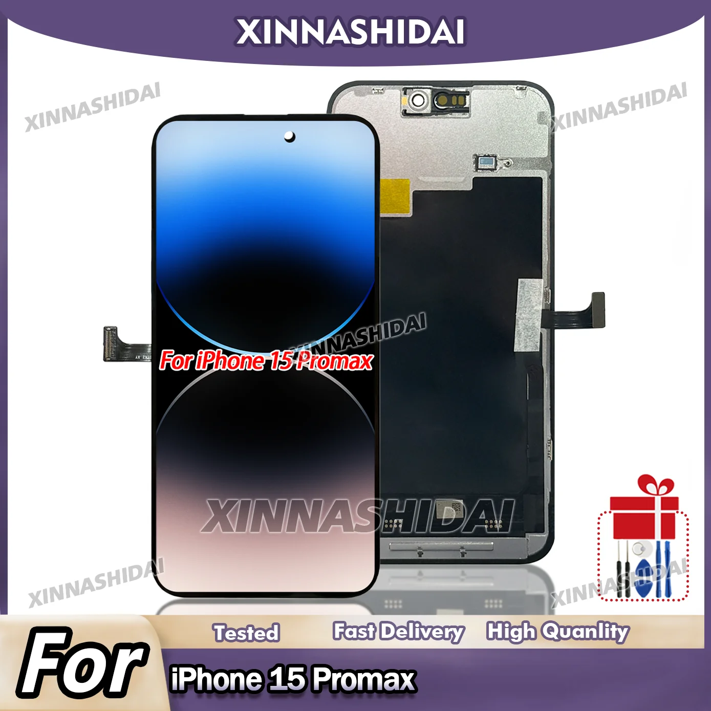 高品質の欠陥のある新品-iphone-15-pro-max-lcdディスプレイ画面交換用-iphone-15-pro-max-lcd用